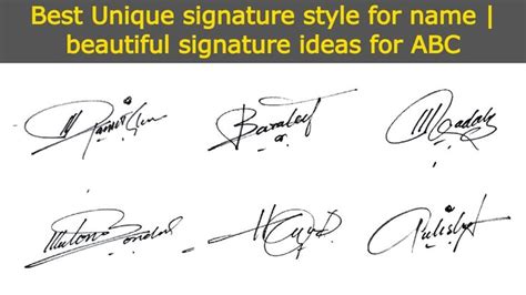 Best Unique signature style for name | beautiful signature ideas for ...