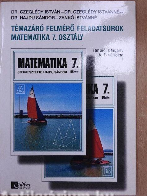 Dr Czegl Dy Istv N T Maz R Felm R Feladatsorok Matematika