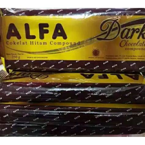 Jual Coklat Batang Alfa Coklat Blok Coklat Dark Compound Gr