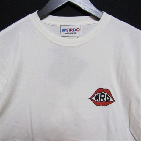 WEIRDO 未使用 ウィアード 半袖Tシャツ WRD SS S S Crew Neck Tee Porn クルーネック ホワイト L タグ付き クラシック