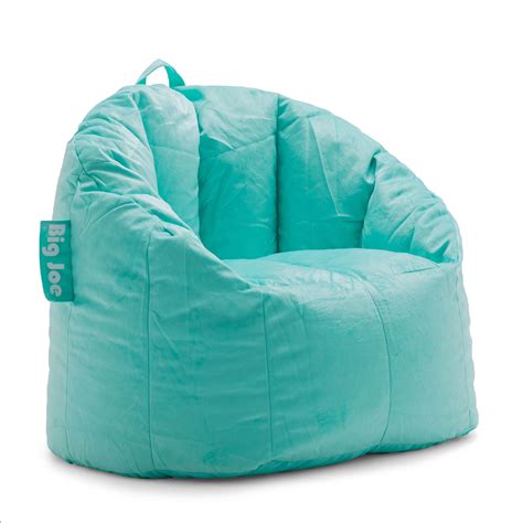 Big Joe Milano Bean Bag Chair Mint Plush Fabric