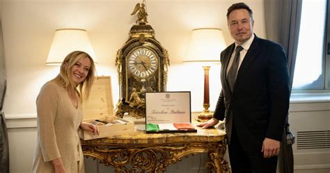 Meloni Incontra Musk A Palazzo Chigi Un Ora E Mezza Di Colloquio Su