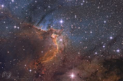 綺麗な銀河・星雲262 － ケフェウス座cepheusの散光星雲｢sh2 155cave Nebula｣【再々改訂】 我家のit化