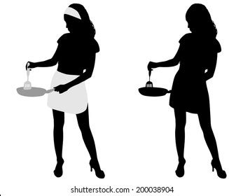 Girl Cooking Silhouette Stock Photos and Pictures - 2,052 Images ...