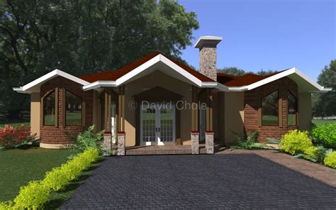 Bedroom Bungalow Designs In Kenya