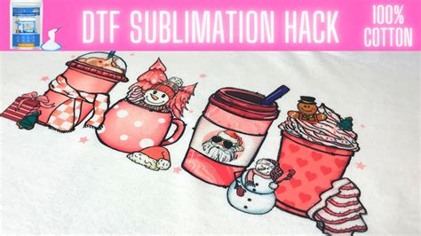 Dtf Sublimation Hack Sublimation On 100 Cotton How To Use Dtf With