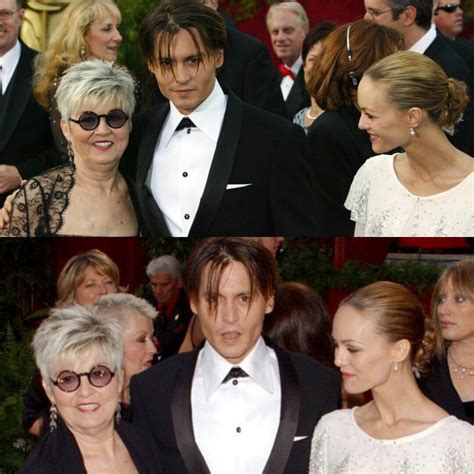 Johnny Depp His Mom And Vanessa Paradis Vanessa Paradis Johnny Depp