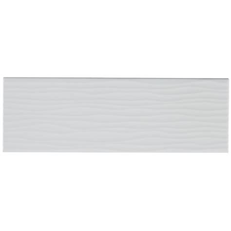 Itona Tile Berkeley 4 X 12 Ceramic Subway Tile In Matte Arctic White