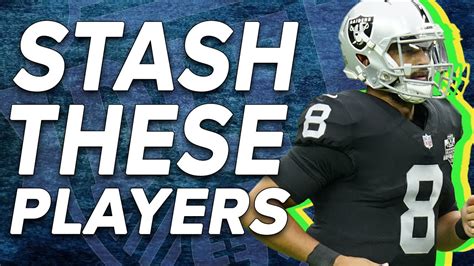 Must Stash Players For Dynasty Fantasy Football Leagues Youtube