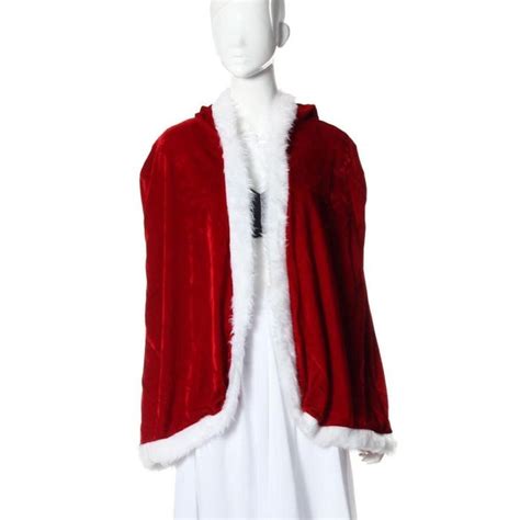 Cloak Costume Beautyvan Women Fashion Deluxe Red Velvet Christmas