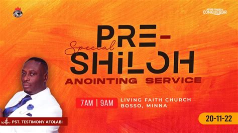 Pre Shiloh Encounter Anointing Service First Service Th