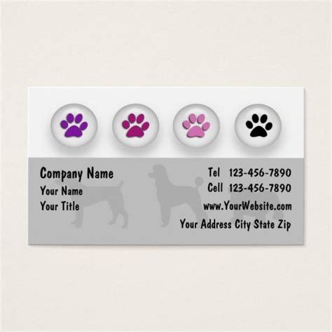 Dog Grooming Business Cards | Zazzle