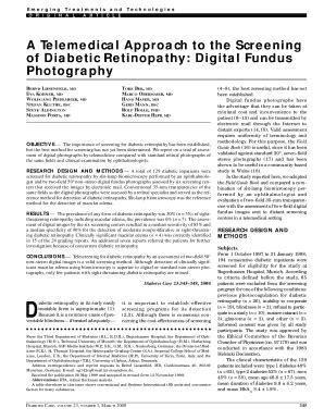 Fillable Online Care Diabetesjournals Sara J Meltzer Md Form Fax Email