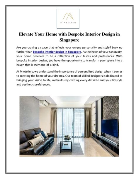 PPT Elevate Your Home With Bespoke Interior Design In Singapore