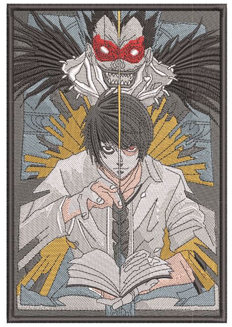 Anime Embroidery Pattern Deathnote Light Journal - A.G.E Store | designs