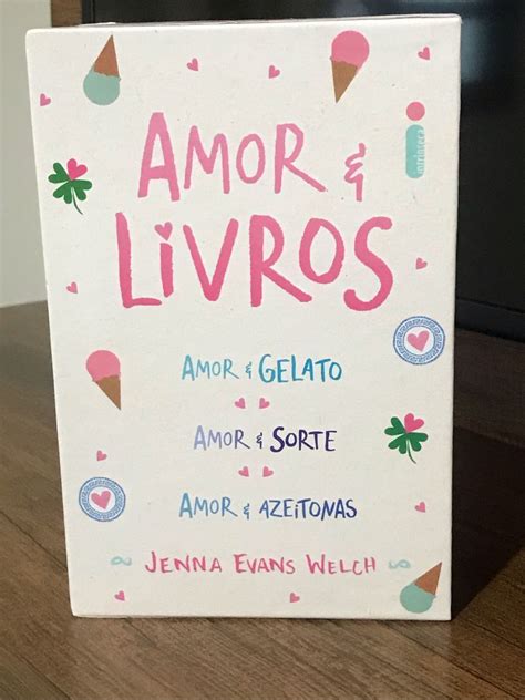 Box De Livros Amor E Geletato Amor E Sorte Amor E Azeitonas Livro