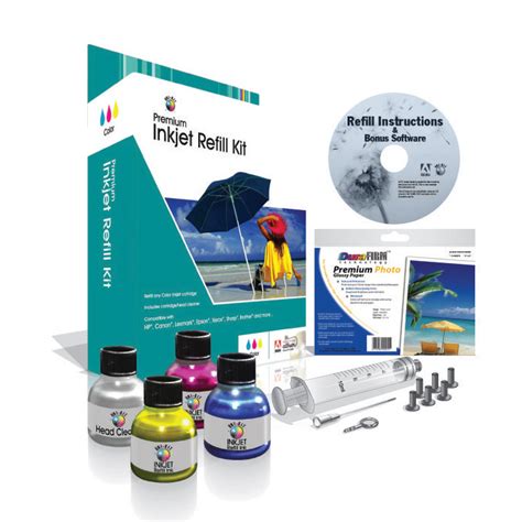 Uni-Kit Inkjet Refill Kit - Color - Cyan, Magenta, Yellow > 123 Refills