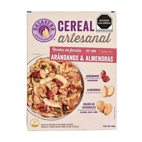 Cereal Dasavena Artesanal Ar Ndanos Y Almendras G Walmart