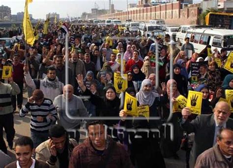 مسيرة لأنصار الإخوان بالمنزلة للمطالبة بعودة الشرعية المصري اليوم