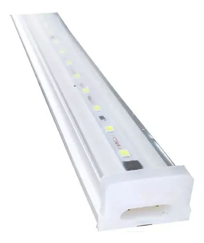 100 Pz Regleta Tubo Led Con Base Integrada Blanca 18w 120 Cm MercadoLibre