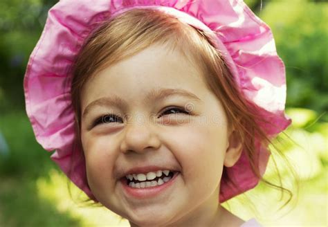 Summer Portrait Of Adorable Little Baby Girl Laugh Stock Photo Image