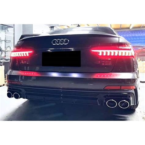 Difusor Trasero Audi A6 A6 Avant C8 Sline Look RS6 Plástico ABS 359