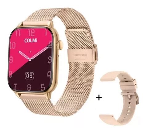 Reloj Inteligente Colmi C Mujer Rosa Pantalla Llamadas Meses