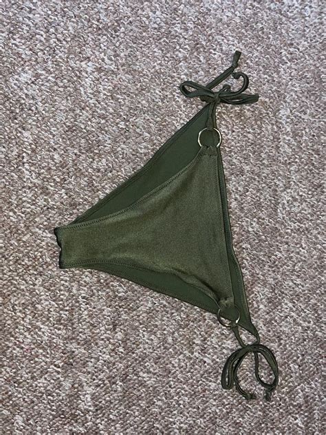 Green Bikini Bottoms Size H M Depop