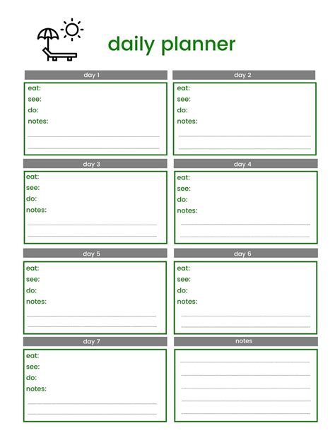 Travel Planner Template Pdf Infoupdate Org