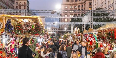 Feria de Santa Lucia marché de Noël Barcelone voymag votre