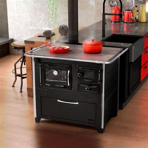 Fogão De Lenha Com Forno - Fogão a Lenha com Forno E 99 x 66 Cm Caixa de Lenha Prime Box Aço Inox ...