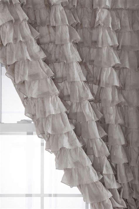 Waterfall Ruffle Curtain Urban Outfitters Ruffle Curtains Urban