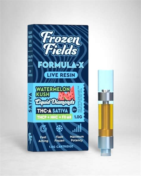 Frozen Fields THCA 1g Live Resin Diamonds Cartridge Smoke And Vape