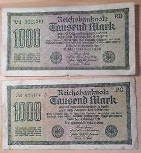 Reichsbanknote Mark Online Kaufen Ebay