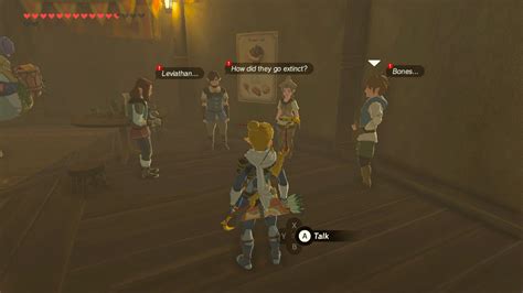 Zelda Breath Of The Wild Guide Leviathan Bones Side Quest