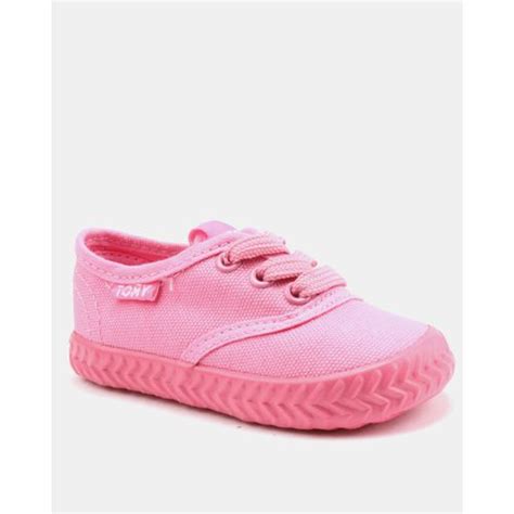 Tomy Takkies Tomy Takkies Infants Original Lace Up Sneakers Pink