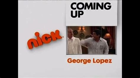 Nickelodeon Coming Up Bumper George Lopez Icarly 2009 Youtube