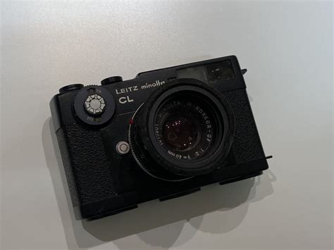 【目立った傷や汚れなし】正規品leitz Minolta Cl ライツ ミノルタ Cl フィフルカメラ レンズ 12 F40mm ブラック