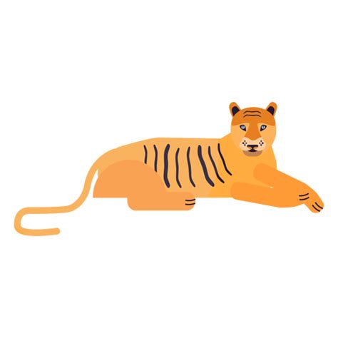 Design Png E Svg De Listra Tigre Plana Para Camisetas