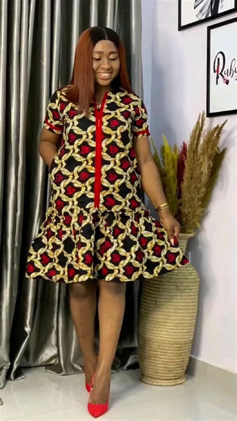 Pin by Africhic Collections on mes créations Ankara short gown styles