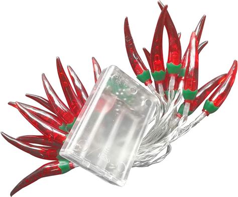 Osaladi M Leds Chili String Light Led Battery Powered Red Chili