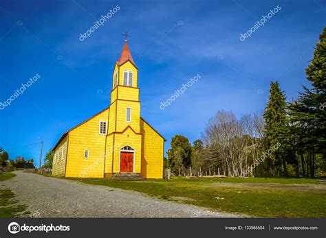 Yellow Wooden Church — Stock Photo © Michalknitl 133985504