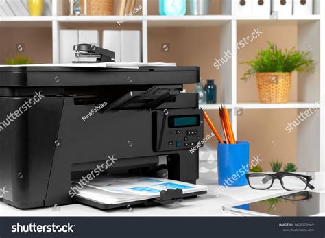 Printer Copier Scanner Office Workplace Stock Photo 1406076989 ...