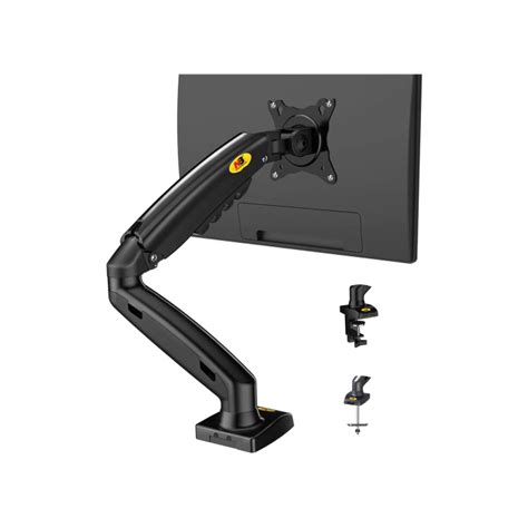 North Bayou F80 Single Arm (17"-30") Gas-Strut Flexi Mount Desktop ...