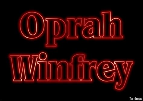 Oprah Winfrey Text Effect and Logo Design Celebrity