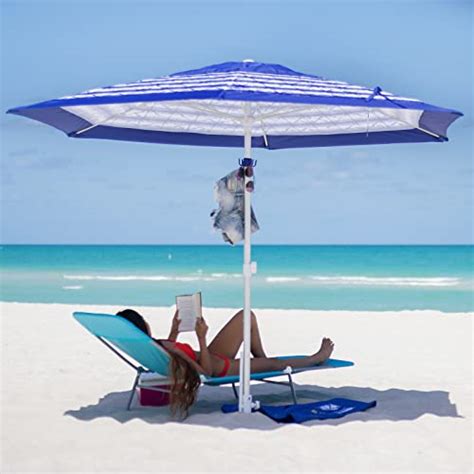 Ammsun Ft Fiberglass Ribs Commercial Grade Patio Beach Umbrella With