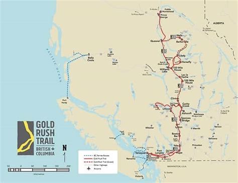 Cariboo Gold Rush Map