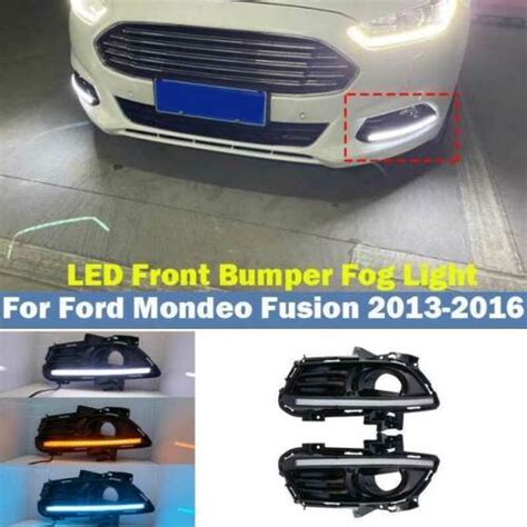 DRL 2013 2016 Refit For Ford Mondeo Fusion LED Light Front Fog Light