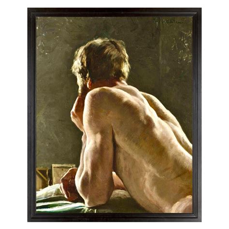Classical Male Semi Nude Art Tasteful Nude Art Print Handsome Classical Male Painting Art