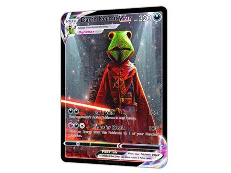 Darth Kermit VMAX Full Art Holo Custom Crossover Card - Etsy